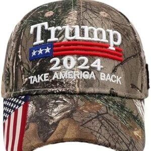 2 Pack Camo Trump Hats 2024 - MAGA & Patriotism!