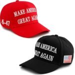 2-Pack Trump 2024 MAGA Hats - Unisex Baseball Caps