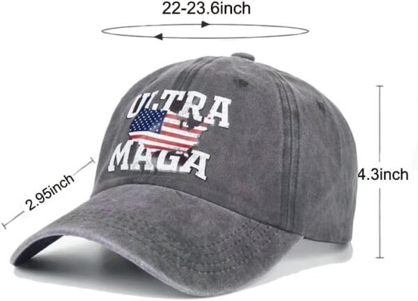 Distressed Ultra MAGA Trucker Hat - 2024 Trump Cap
