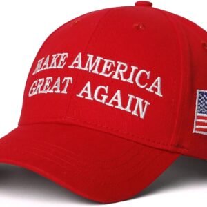 Embroidered MAGA Hat Trump 2024 - Adjustable Patriotic Cap