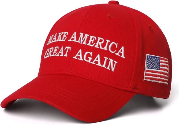 Embroidered MAGA Hat Trump 2024 - Adjustable Patriotic Cap
