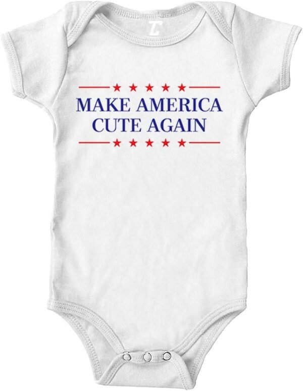 Make America Cute Again MAGA Trump Baby Bodysuit