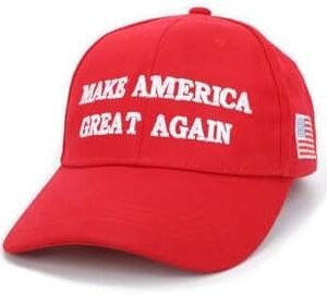 Make America Great Again Red Hat, Badge & Bracelet Set