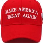Patriotic Trump 2024 MAGA Hat with USA Flag Embroidery
