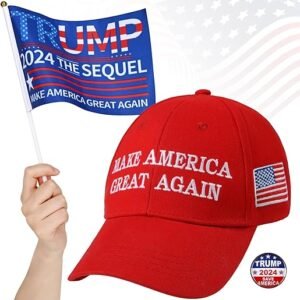 Sunm Boutique Trump Hat Set: MAGA Cap & Pin
