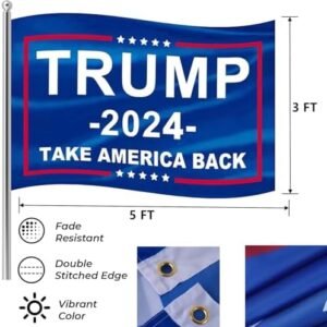 Trump 2024 Hat Set with Hair & MAGA Accessories