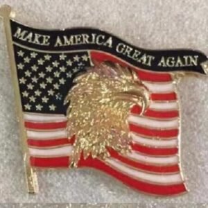 Trump 2024 MAGA Gold Eagle Lapel Pin - Trade Winds