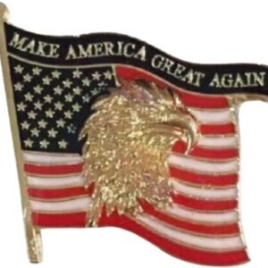 Trump 2024 MAGA Gold Eagle Lapel Pin - Trade Winds