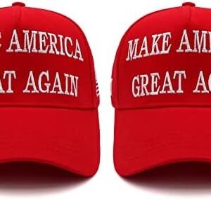 Trump 2024 MAGA Hat - USA Flag Embroidery