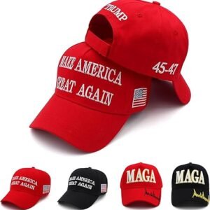 Trump 2024 MAGA Hat - USA Flag Unisex Cap