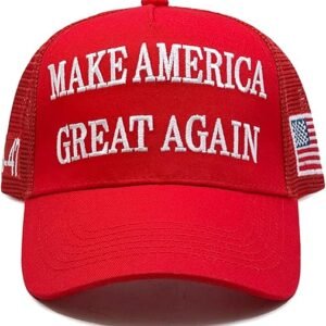 Trump 2024 MAGA Hat with USA Flag - Adjustable Cap