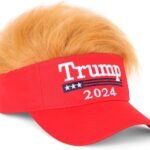 Trump 2024 Wig Hat – MAGA Adjustable Baseball Cap
