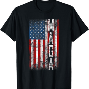 Vintage Grunge MAGA American Flag T-Shirt - Unisex Fun