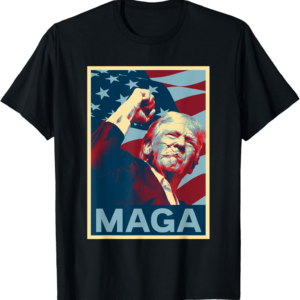Vintage Trump 2024 Fist Pump MAGA T-Shirt