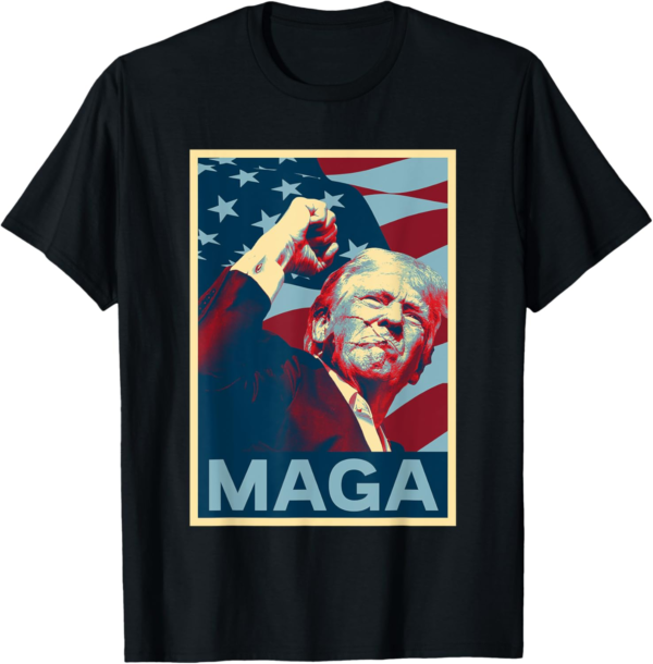Vintage Trump 2024 Fist Pump MAGA T-Shirt