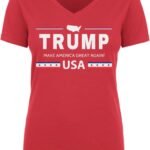 Women's MAGA Juniors V-Neck T-Shirt - Made in USA