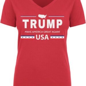Women's MAGA Juniors V-Neck T-Shirt - Made in USA