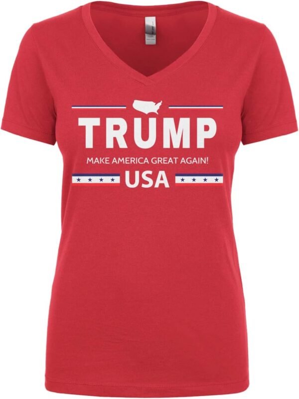 Women's MAGA Juniors V-Neck T-Shirt - Made in USA